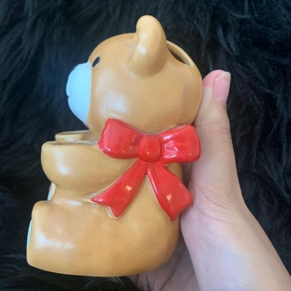 Japan brown Teddy Bear toothbrush Holder - Picture 2 of 6